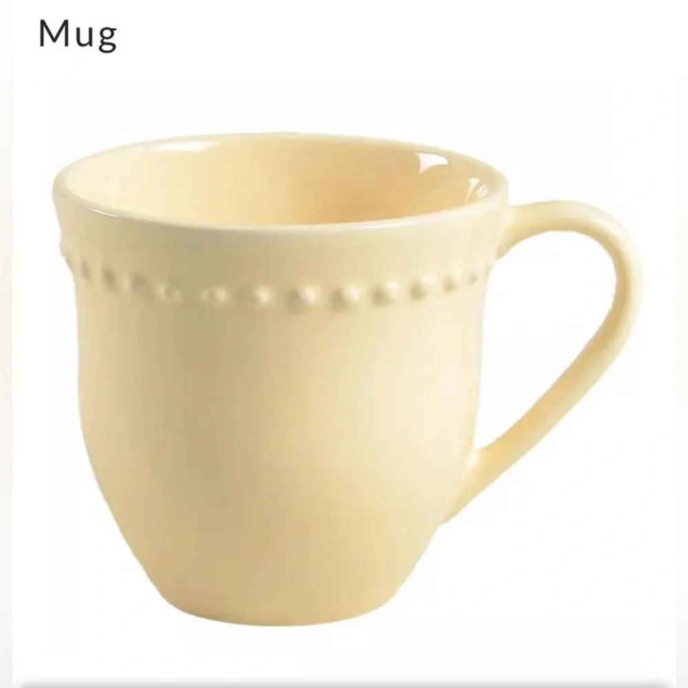 Emma Yellow by POTTERY BARN CHINA Coffee Tea Mug